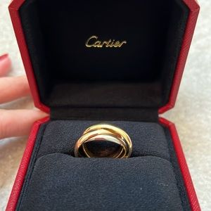 Cartier Trinity Ring Classic white gold yellow gold rose gold men size 58mm